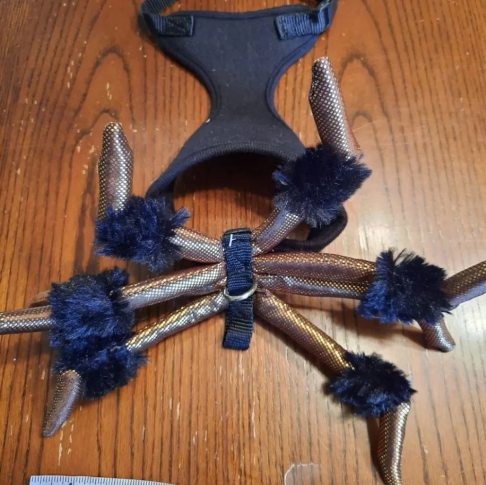Spider costume harness for small dog Halloween